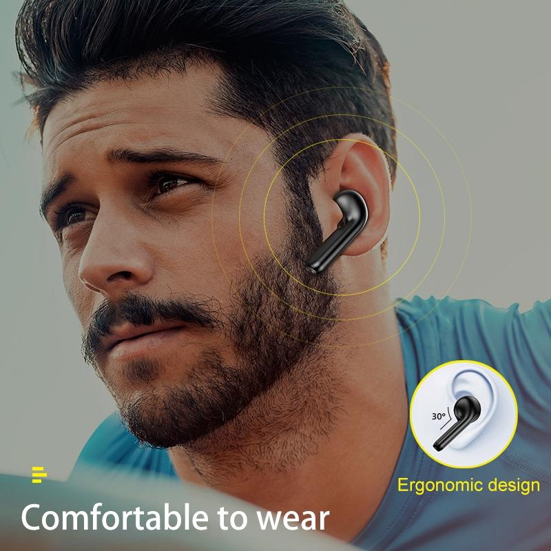 Wireless Sports Headset with Charging Case - T15 Tws Bluetooth V5.0 Black 9