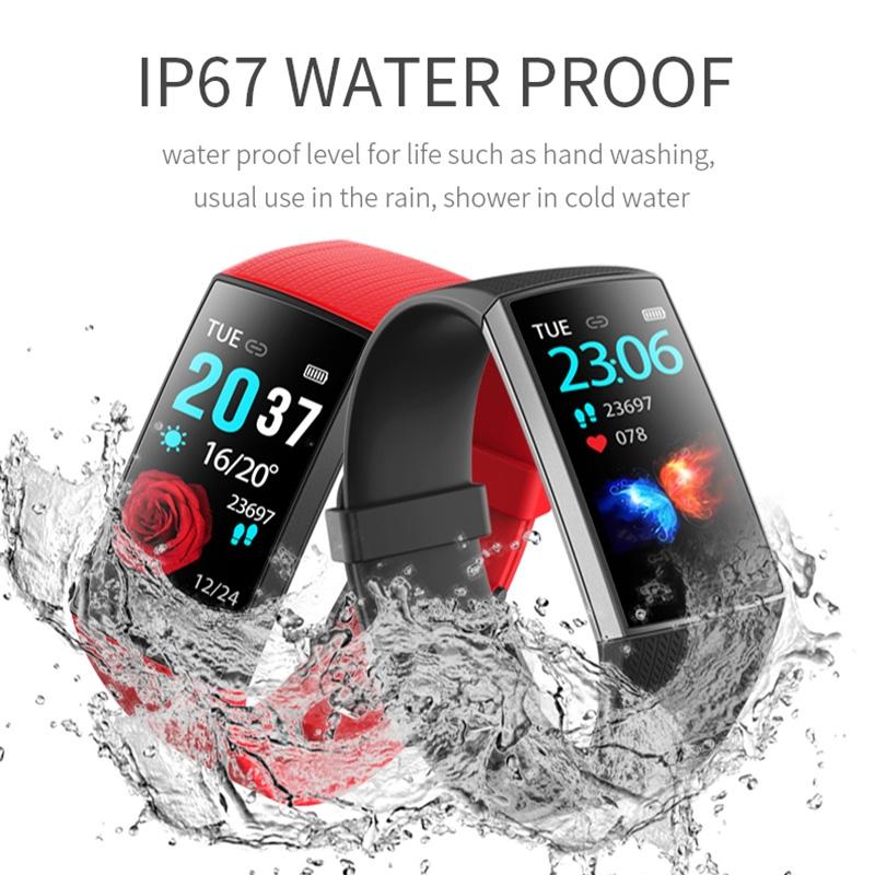 Waterproof Smart Bracelet With Step Heart And Sleep Monitoring - Ip67 - Black 12