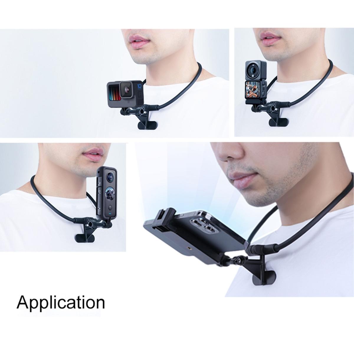 Extended Neck Phone Camera Holder - Hands-free Wearable 6