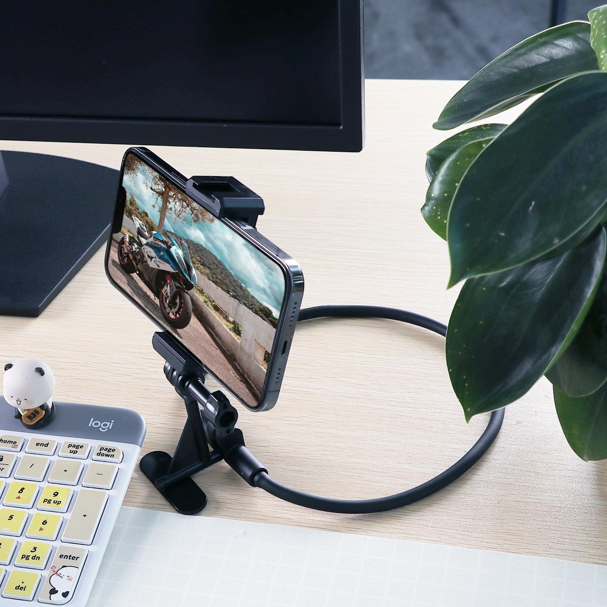 Extended Neck Phone Camera Holder - Hands-free Wearable 7