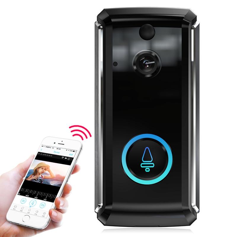 Smart Wifi Video Doorbell With Night Vision & Motion Detection - 2-Way Intercom - 32Gb Sd Card - Black 3