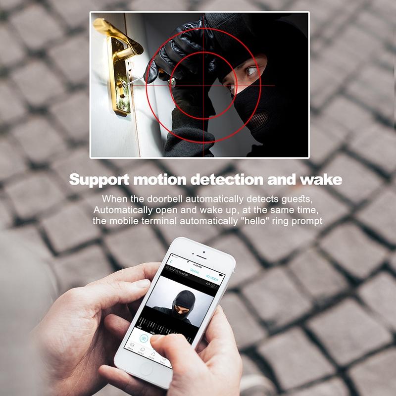 Smart Wifi Video Doorbell With Night Vision & Motion Detection - 2-Way Intercom - 32Gb Sd Card - Black 8