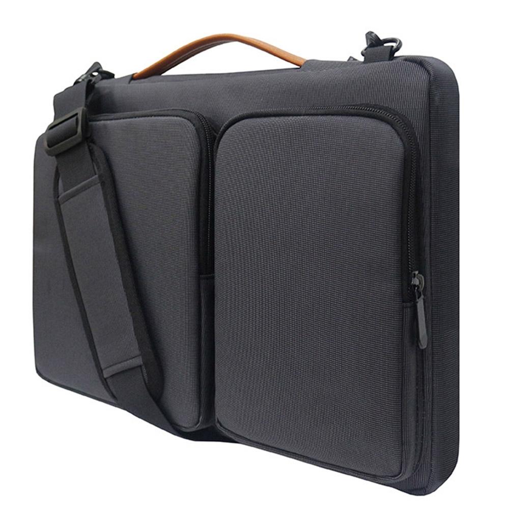 Waterproof Nylon Laptop Handbag with Trolley Strap - Fits 13-14 Inch Laptops - Black 5