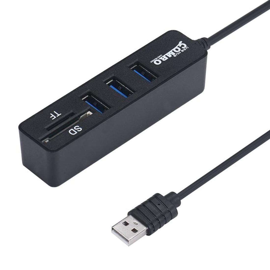 3-Port Usb Hub + Micro Sd Card Reader For Windows & Mac 4