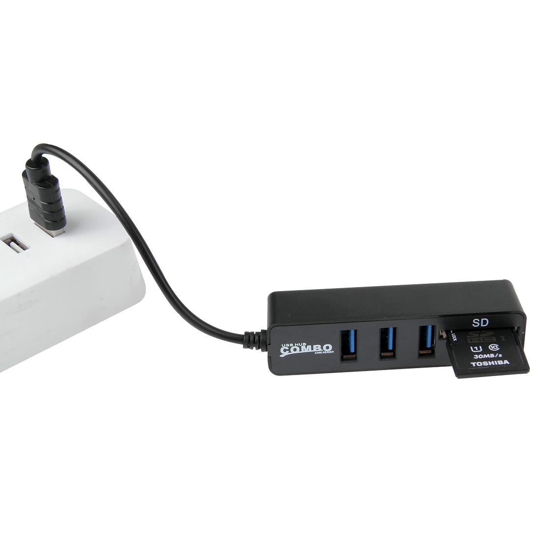 3-Port Usb Hub + Micro Sd Card Reader For Windows & Mac 5