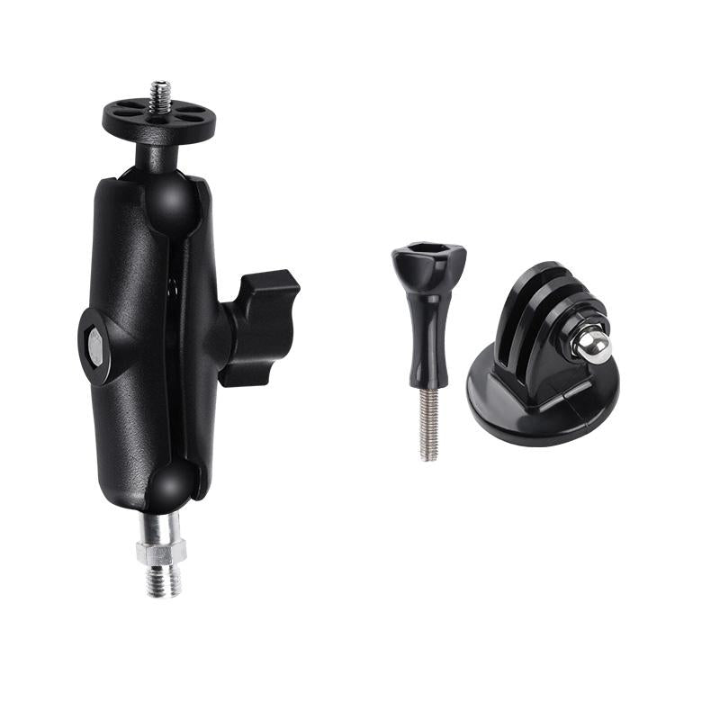 Universal Motorcycle Mount for Action Cameras with Tripod Adapter and Screw - 9cm 3