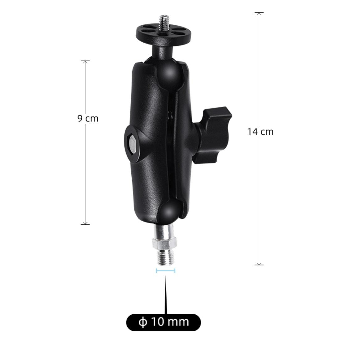 Universal Motorcycle Mount for Action Cameras with Tripod Adapter and Screw - 9cm 4