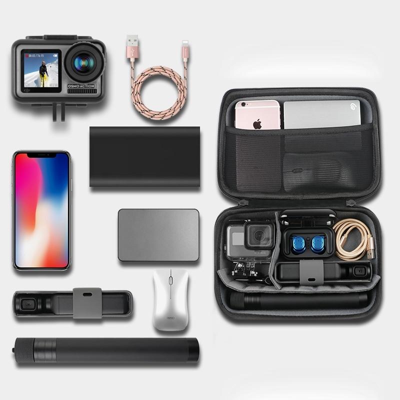 Portable Shockproof Waterproof Case for Dji Action - 33.5cm x 22.7cm x 6.3cm 6