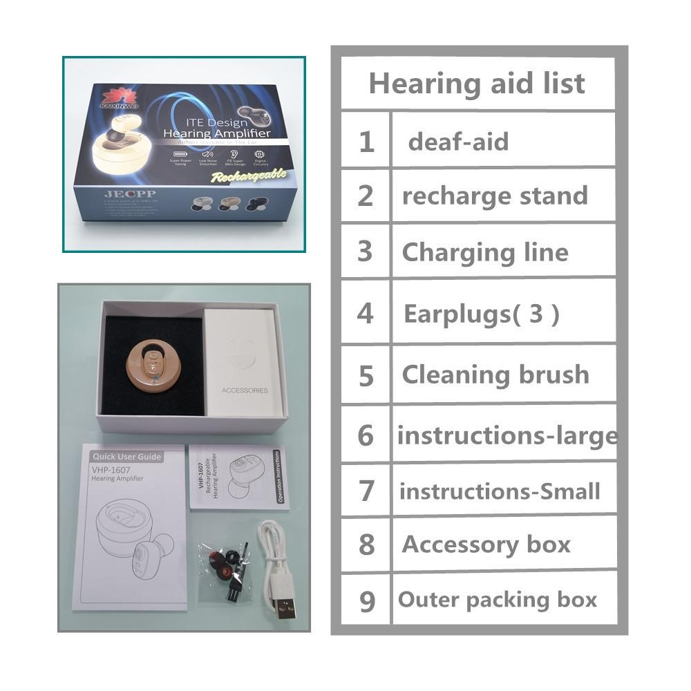 Dc3.7V In Ear Bluetooth Hearing Aid Sound Amplifier - Black 6