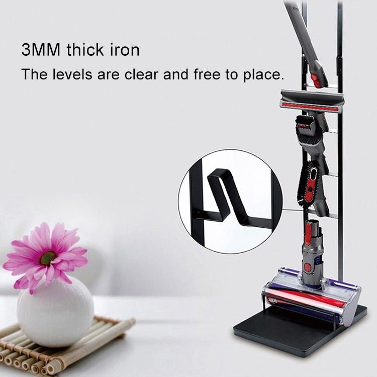 Wall-mounted Vacuum Cleaner Holder for Dyson V6 V7 V8 V10 - no Drilling Needed 6