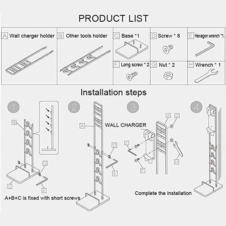 Wall-mounted Vacuum Cleaner Holder for Dyson V6 V7 V8 V10 - no Drilling Needed 10