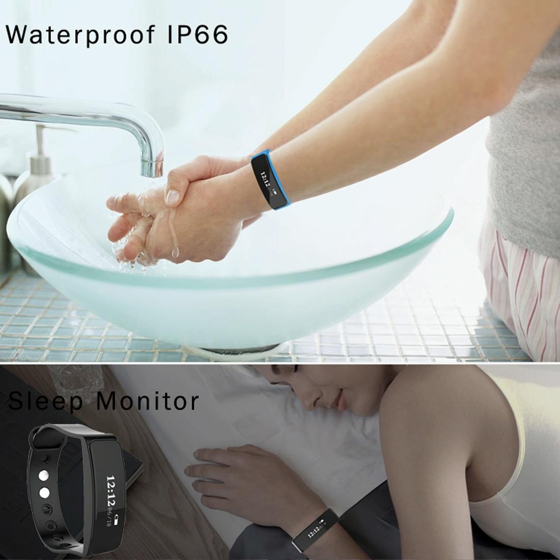 Waterproof Oled Bluetooth Smart Bracelet With Pedometer And Remote Capture For Android / Ios - Black 10