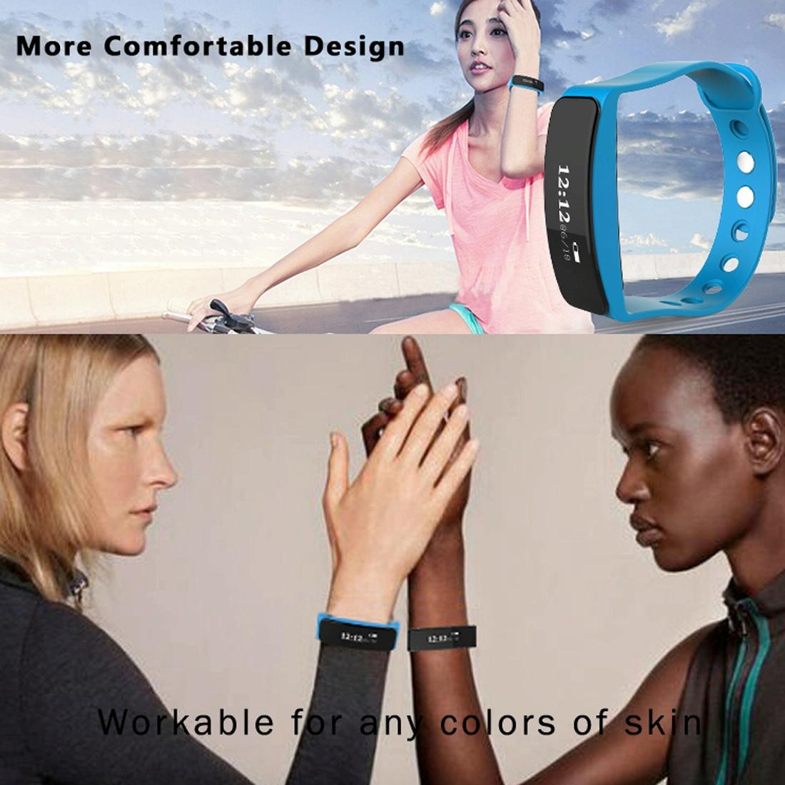 Waterproof Oled Bluetooth Smart Bracelet With Pedometer And Remote Capture For Android / Ios - Black 11