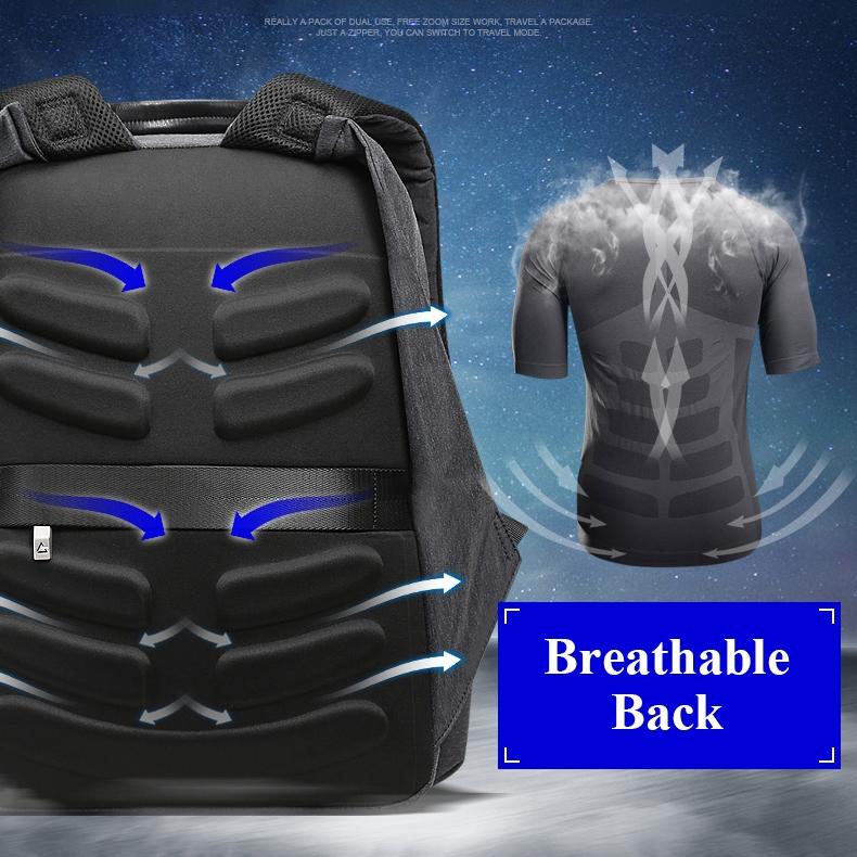 Large Capacity Waterproof Business Shoulder Bag With Usb Port - 37X21X47.5Cm In Black 7