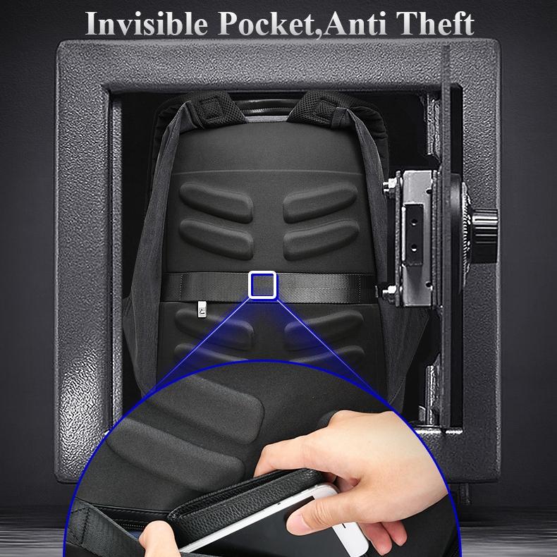 Large Capacity Waterproof Business Shoulder Bag With Usb Port - 37X21X47.5Cm In Black 8