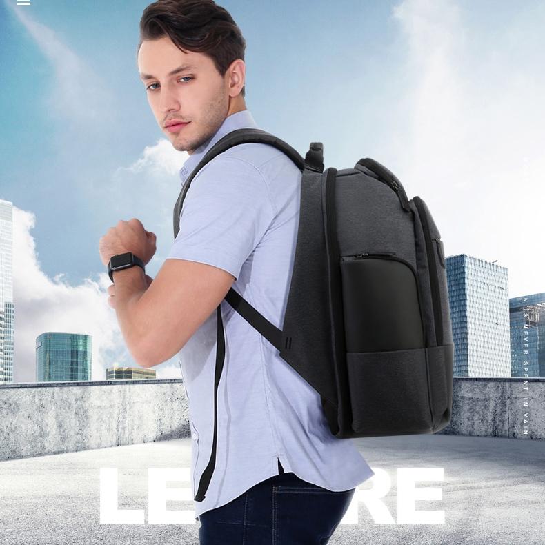 Large Capacity Waterproof Business Shoulder Bag With Usb Port - 37X21X47.5Cm In Black 9