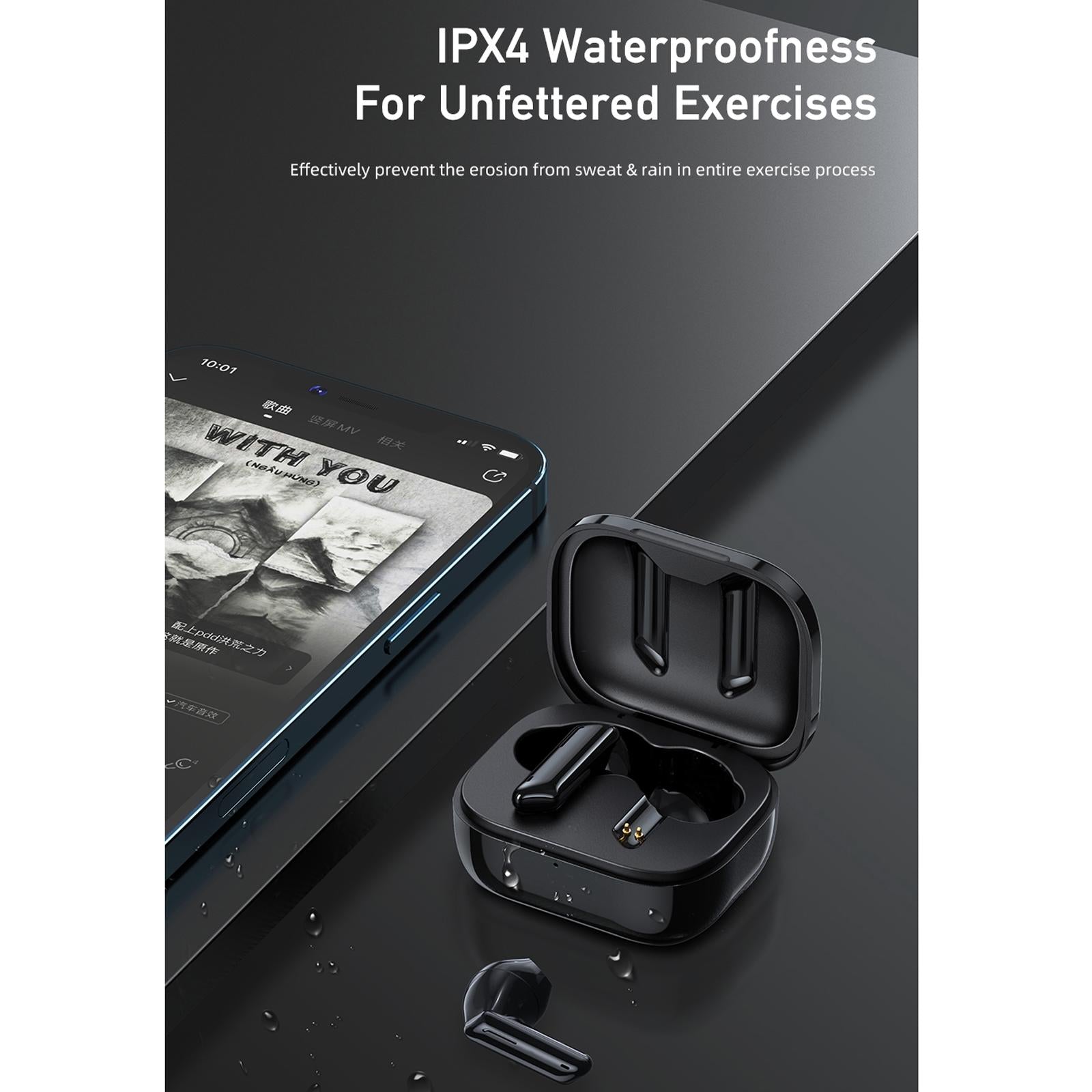 True Wireless Stereo Bluetooth 5.0 Earphones - T36 - Black 5