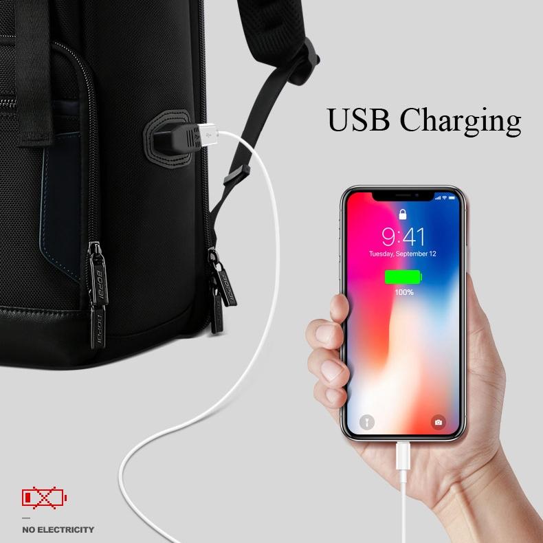 Waterproof Anti-theft Travel Backpack - 31x19x43cm in Black 13