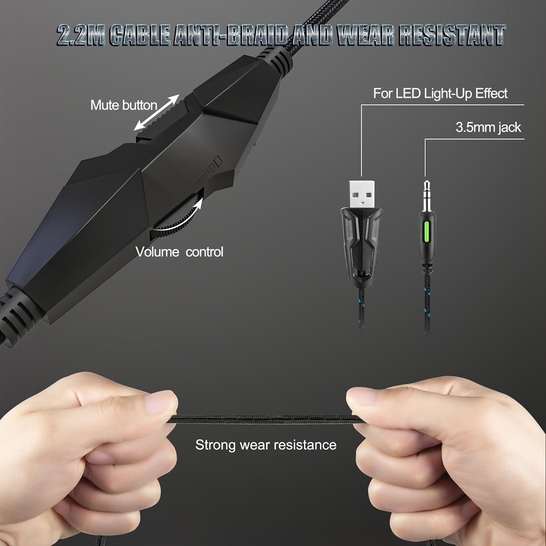 Adjustable Gaming Headset With Mic Black 4