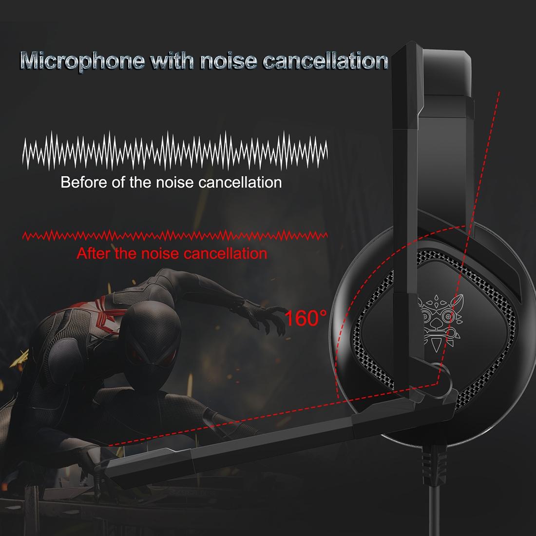 Adjustable Gaming Headset With Mic Black 7