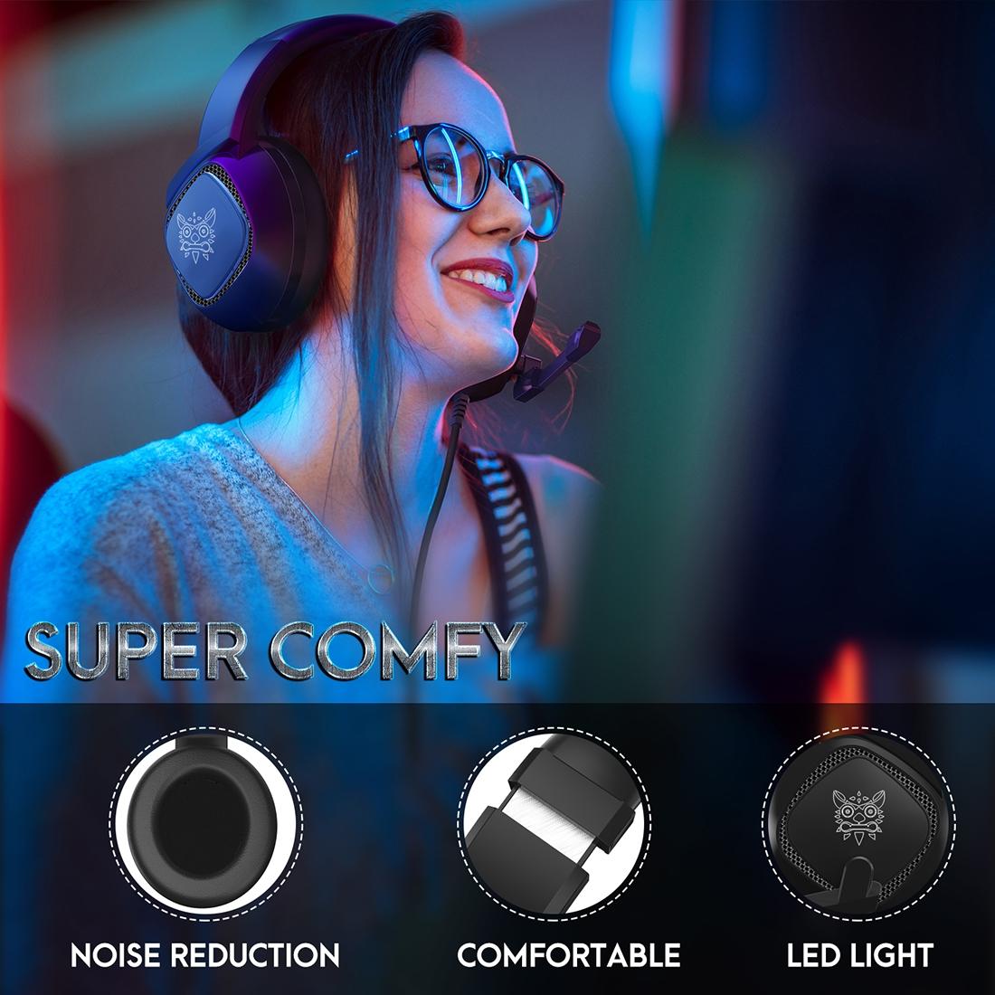 Adjustable Gaming Headset With Mic Black 9