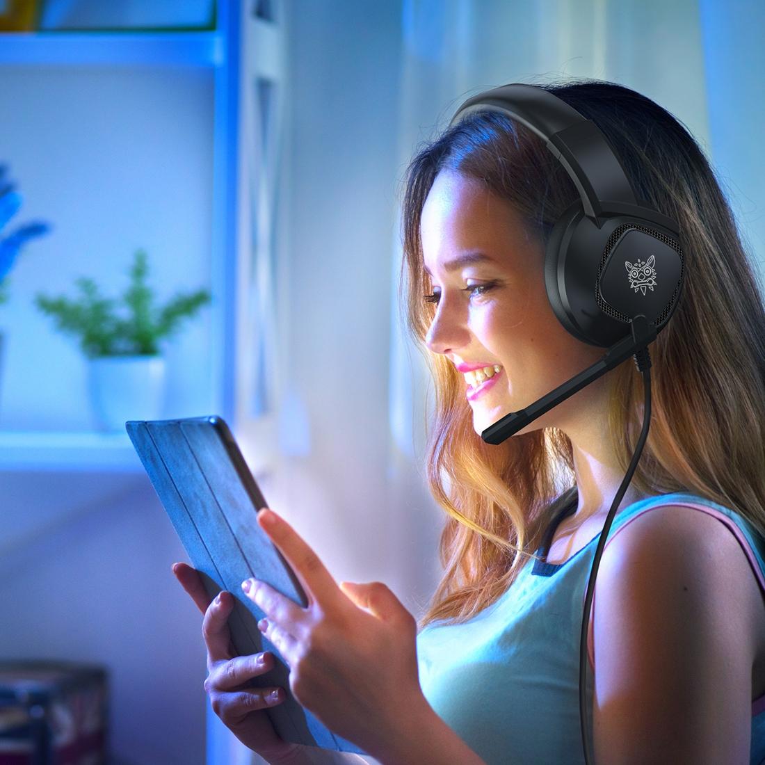 Adjustable Gaming Headset With Mic Black 10