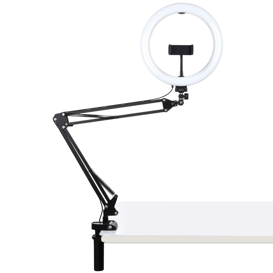 10.2 Ring Light with Usb 3 Modes Dual Colour Phone Clamp 3
