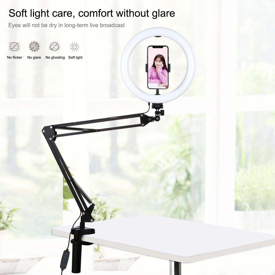 10.2 Ring Light with Usb 3 Modes Dual Colour Phone Clamp 11