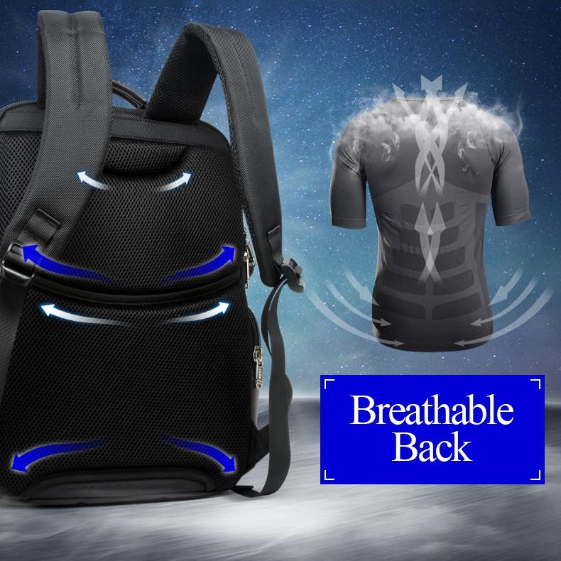 Large Capacity Multi-layer Laptop Backpack with Breathable Design - 15.6 Inch Black - 35x20x43cm 5