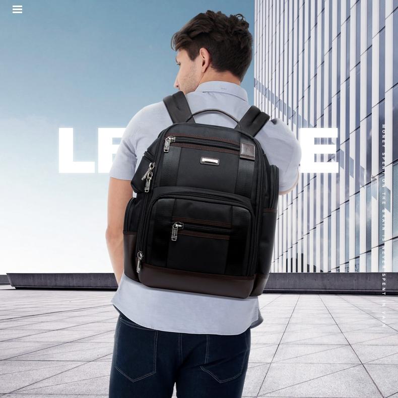 Large Capacity Multi-layer Laptop Backpack with Breathable Design - 15.6 Inch Black - 35x20x43cm 9