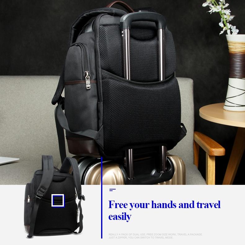 Large Capacity Multi-layer Laptop Backpack with Breathable Design - 15.6 Inch Black - 35x20x43cm 13