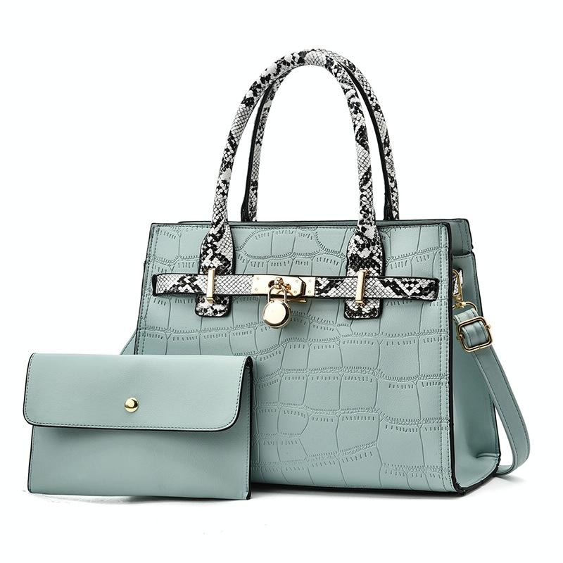 Large Capacity 2-in-1 Stone Pattern Bags - Versatile and Spacious - Khaki 9