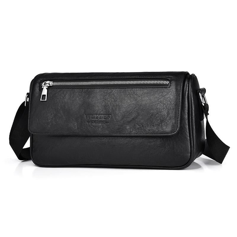 Waterproof Men Crossbody Bag Large Capacity - Brown