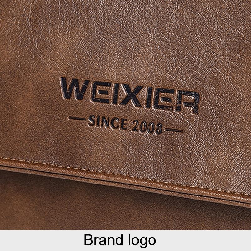 Waterproof Men Crossbody Bag Large Capacity - Brown 8