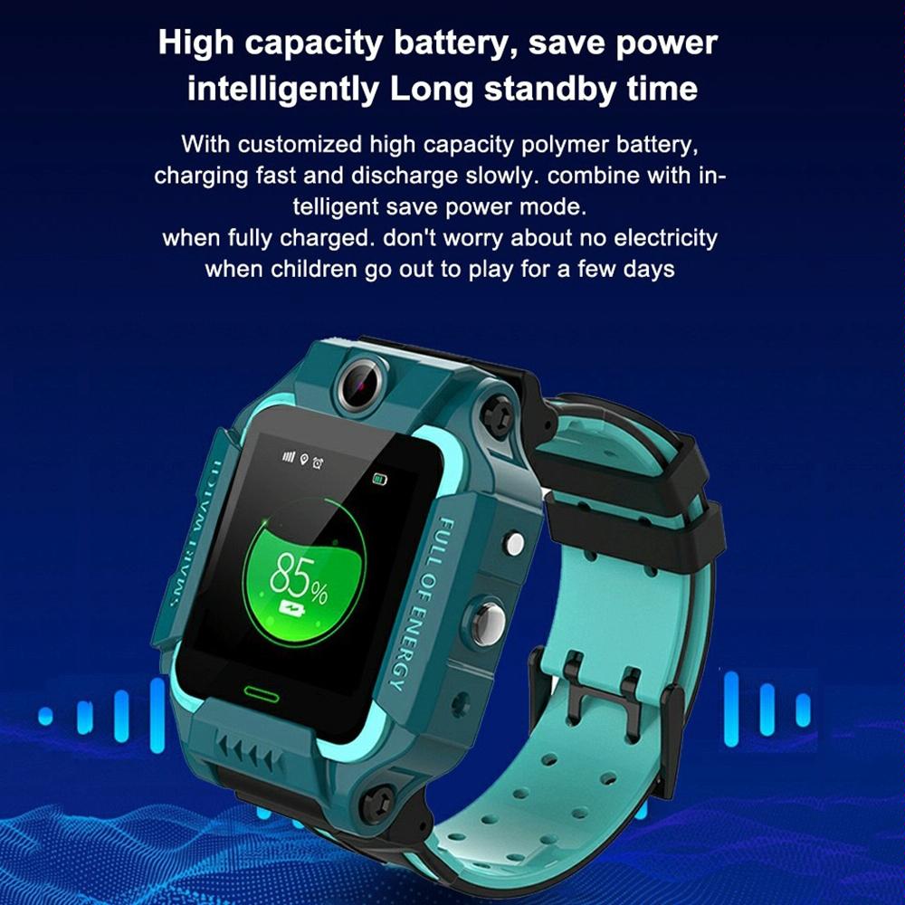 1.44 Inch 360-Degree Rotating Positioning Camera Smart Waterproof Children Calling Watch - Purple 12