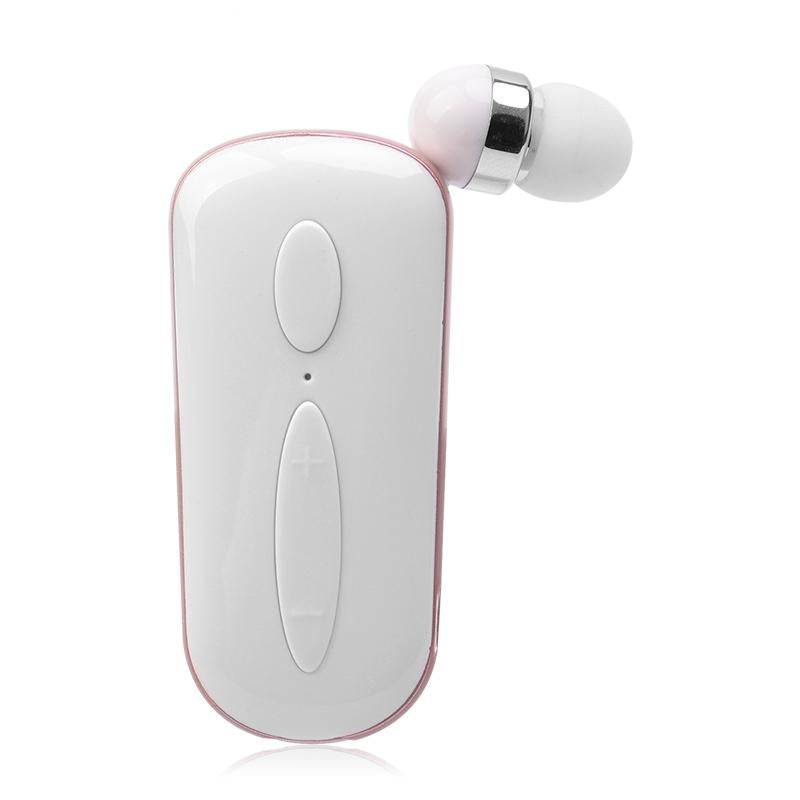 Wireless Bluetooth Earphone with Vibration Reminder and Clip - Pink 9