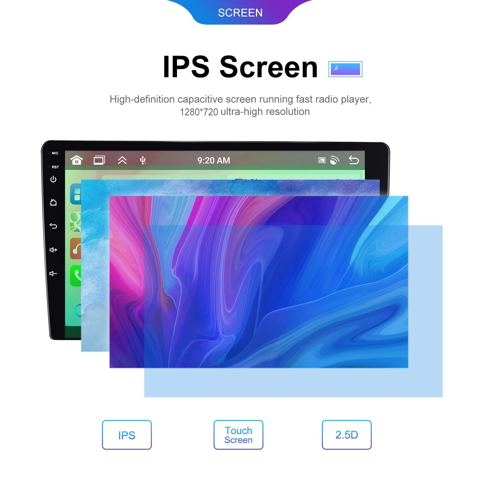 6 + 128G Android Car Bluetooth Player With Gps Navigation - Standard + Ahd Camera 7 Inch 7
