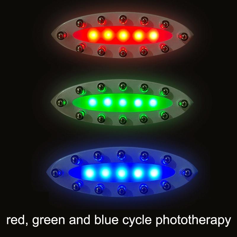 Colour Light Meridian Dredging Massager Sm-2102 - White Silver 4