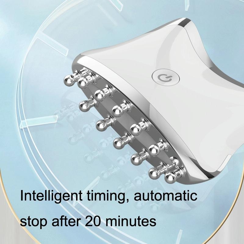 Colour Light Meridian Dredging Massager Sm-2102 - White Silver 5