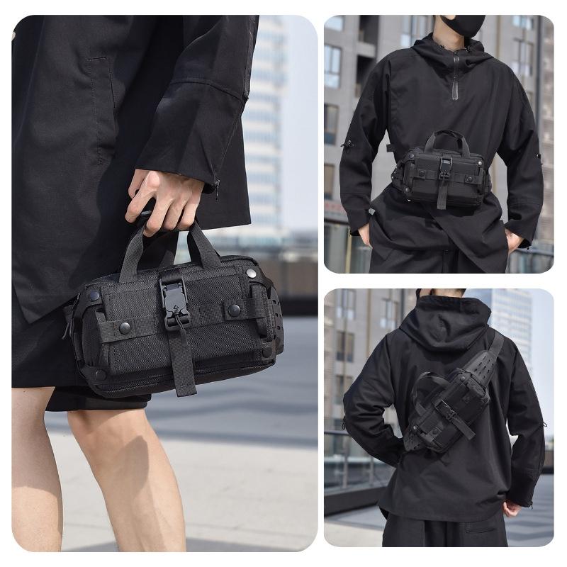 Waterproof Men Crossbody Waist Pack Gray 10