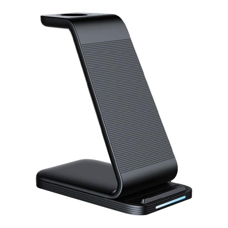 3 In 1 15W Vertical Wireless Charger - White 9