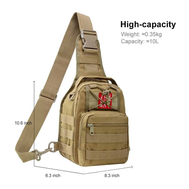 Waterproof Crossbody Chest Pack For Outdoor Sports Lightweight & Durable - Army Green 3