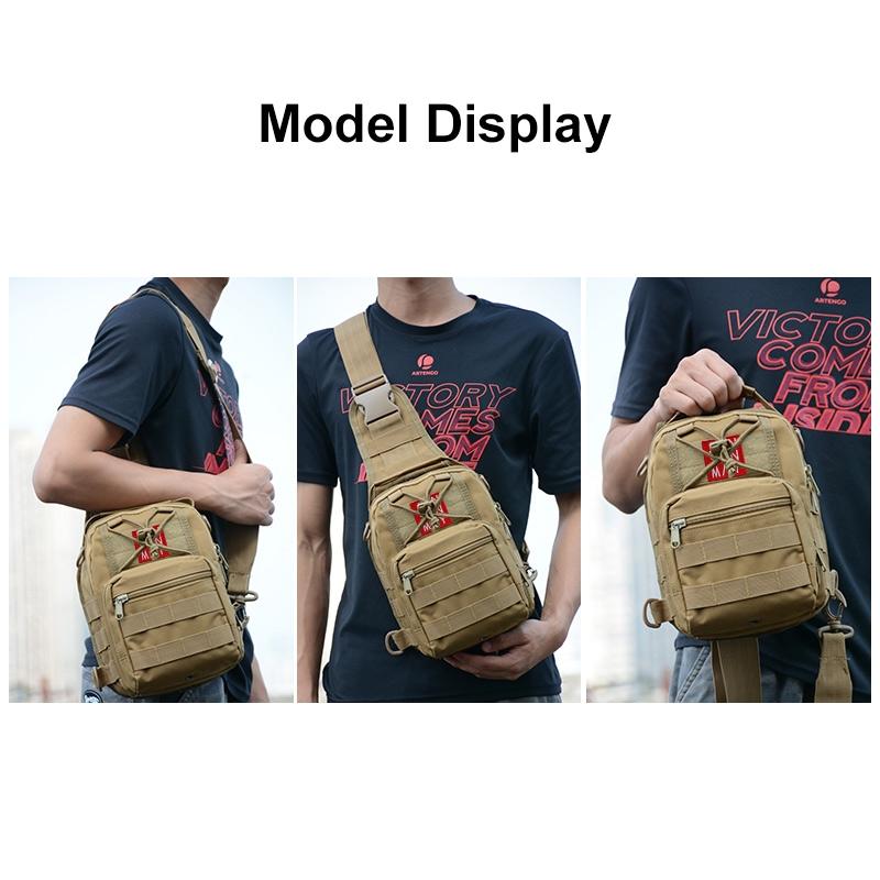 Waterproof Crossbody Chest Pack For Outdoor Sports Lightweight & Durable - Army Green 8