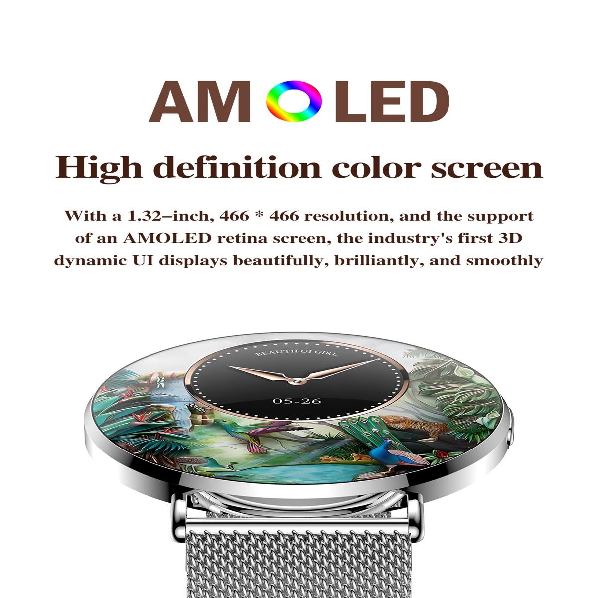 1.32 Inch Colour Screen Smart Watch With Bluetooth Call & Health Monitoring - Silver 7