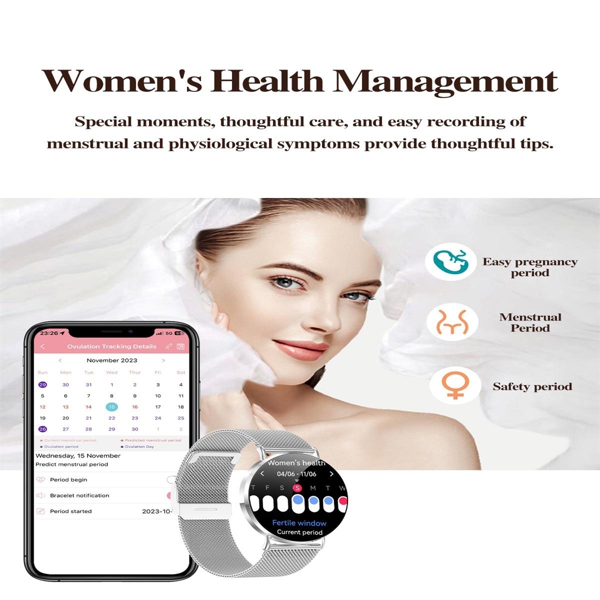 1.32 Inch Colour Screen Smart Watch With Bluetooth Call & Health Monitoring - Silver 9