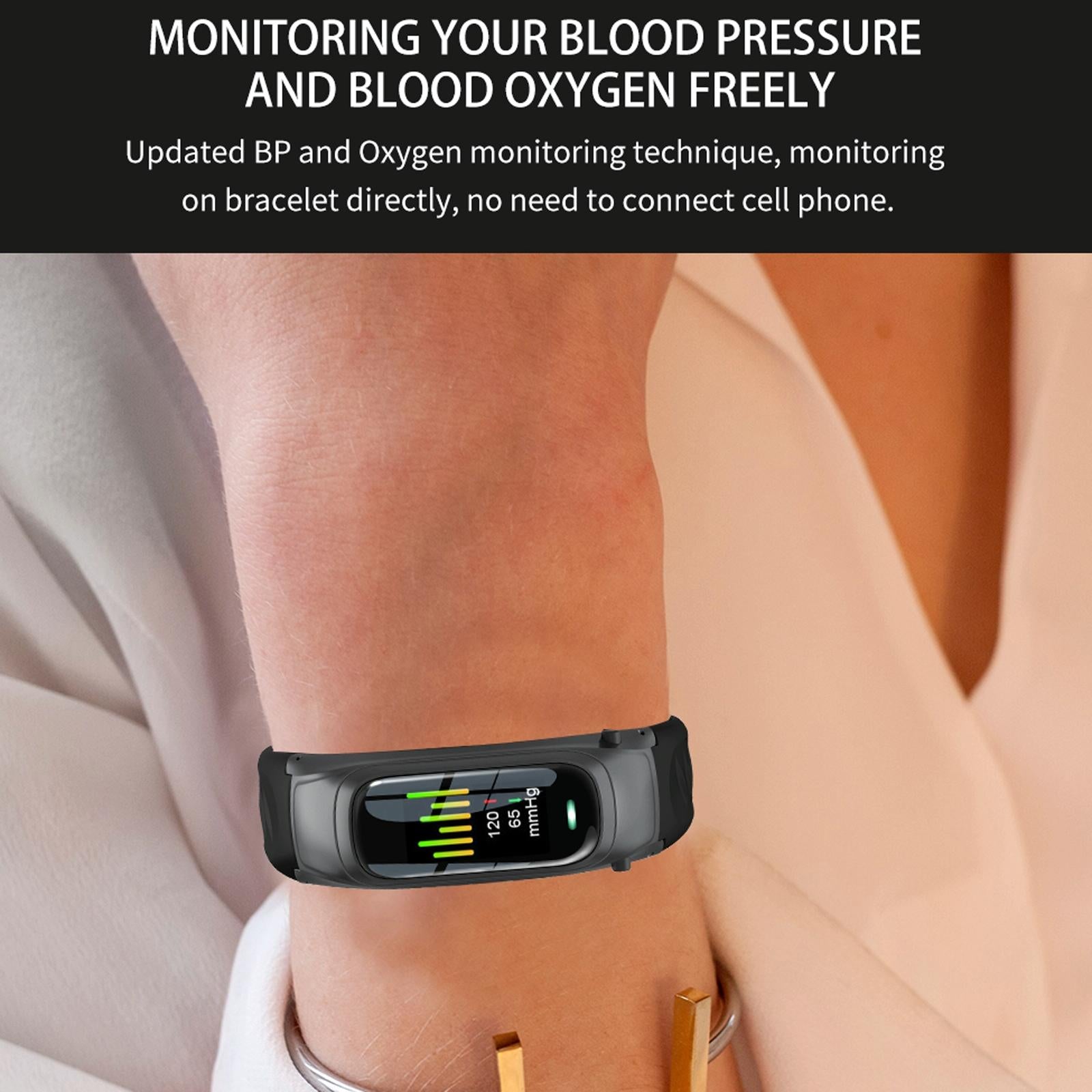 Smart Bracelet With Ai Voice Sleep & Heart Rate Monitoring Call Rejection - Gold 8