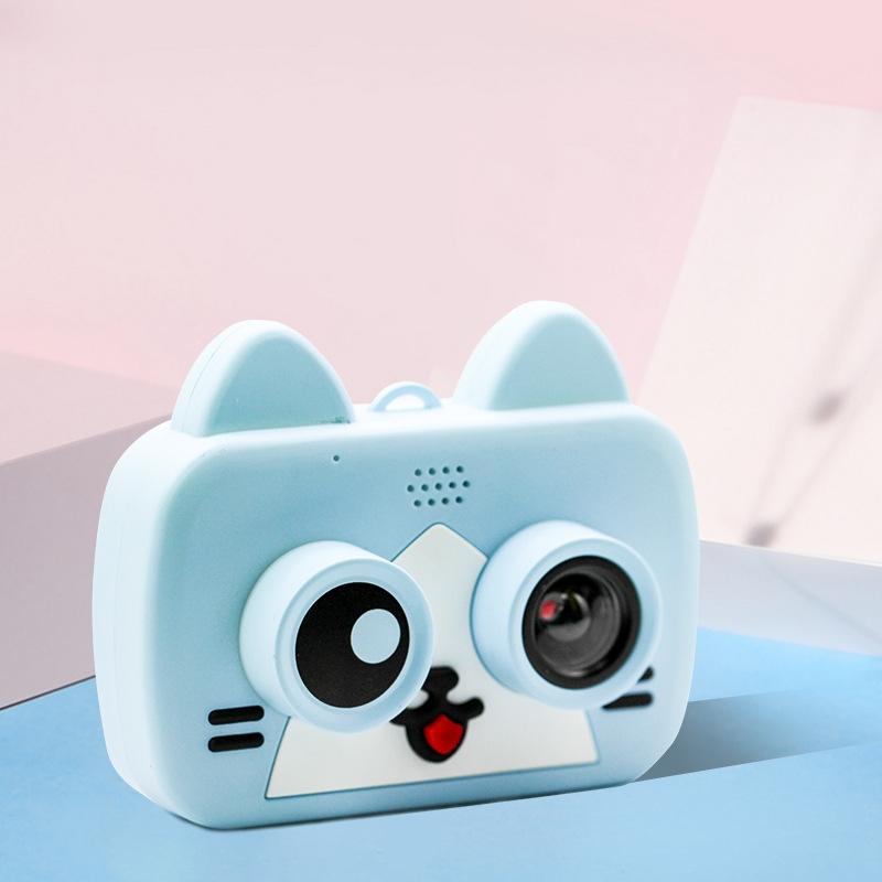 2.0 Hd Screen Wifi Children's Digital Camera with 12mp Cartoon Design and Fun Photography - 2 Screen Wifi Cartoon Design Fun Photography - Sky Blue 3
