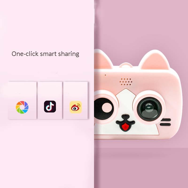 2.0 Hd Screen Wifi Children's Digital Camera with 12mp Cartoon Design and Fun Photography - 2 Screen Wifi Cartoon Design Fun Photography - Sky Blue 7