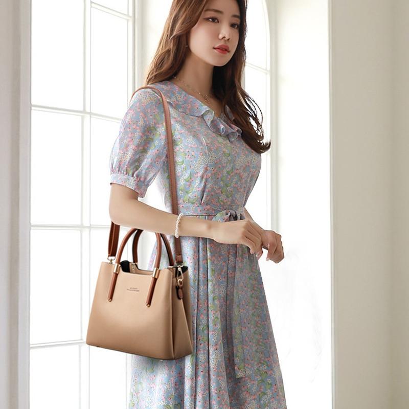 Stylish Bean Sand Tote Bag High Capacity - Blue 9