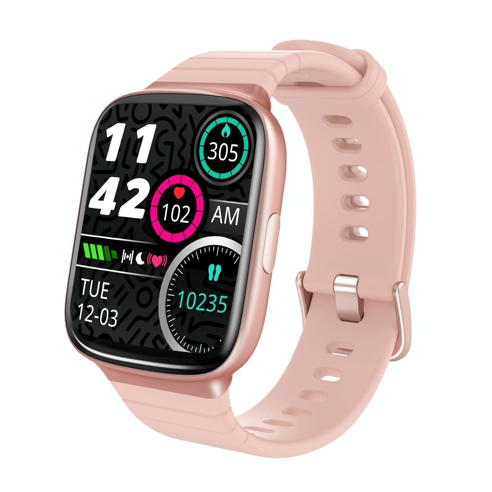 1.69 Inch Ips Screen 5Atm Waterproof Sport Smart Watch Support Sleep Monitoring / Heart Rate Monitoring / Sport Mode / Incoming Call & Information Reminder - Black 11